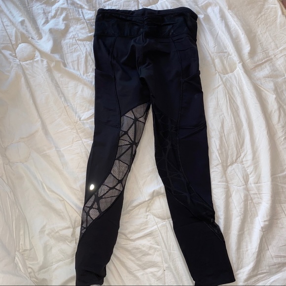 lululemon athletica Pants - Lululemon mesh design 7/8 leggings